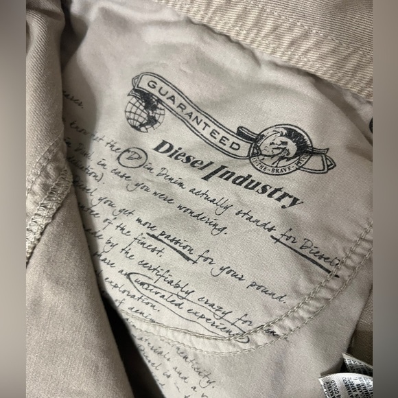 Diesel Thavar Slim Skinny Jeans Mens 32 Tan Straight - Picture 8 of 10